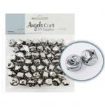 SILVER JINGLE BELL 15 MM 50 COUNT