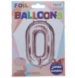 ROSE GOLD  #0 FOIL BALLOON 34 INCH