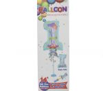 FIRST BLUE BIRTHDAY BALLOON 14IN WITH STAND XXX