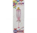 ITS A GIRL FOIL BALLOON 14IN WITH STAND