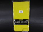 Plastic Table Cover in Yellow Color Party Table Cloths Disposable Rectangle Tablecloth - Size 56 x 108 Inches