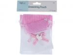 PINK AND WHITE BABY CARRIAGE POUCH