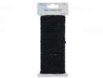 BLACK WAX COTTON CORD