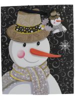 SNOWMAN CHRISTMAS MEDIUM GIFT BAG