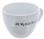 WHITE CUP CAT SAYINGS 18 OZ
