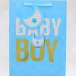 BLUE BABY BOY SMALL GIFT BAG  