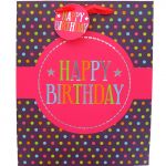 PINK HAPPY BIRTHDAY SMALL GIFT BAG