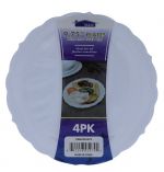 ROUND WHITE PLATE 4 PACK 10 INCH