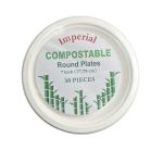 2.99 COMPOSTABLE ROUND PLATES 7 INCH 30 PCS