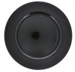 BLACK PLASTIC PLATE CHARGER 13 INCH