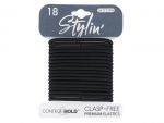 ELASTICS SOLID HAIR TIE 18 PIECE