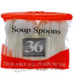 PLASTIC SOUP SPOON 36 PC