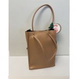 BEIGE BAG WITH SANITIZER POUCH