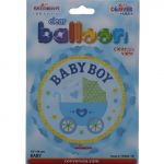 BABY BOY CLEAR VIEW BALLOON  