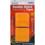 DOUBLE SIDED MOUNTING TAPE 1 INCH SQUARES 80 PACK