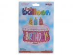 BIRTHDAY CAKE MYLAR BALLOON 18 INCH