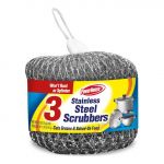 STAINLESS STEEL SCRUBBERS 3 PACK  