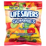 LIFESAVERS GUMMIES 5 FLAVOR 3.6 OZ PEG BAG