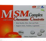 GSL MSM COMPLEX 500 MG 30 TABLETS