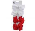 HAIR BOW CLIP 4 COUNT