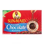 SUN MAID MILK CHOCOLATE RAISINS 3.5 OZ