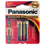 BATTERY PANASONIC ALKALINE #AA- 2PK POWER PLUS