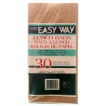 ASPEN LUNCH BAG BROWN PAPER 30CT