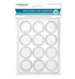 CLEAR CRAFT BEAD STORAGE 3 X 1.3CM 12 COUNT