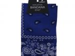 Royal Blue Bandana 100 Cotton Versatile Large Paisley Bandanas in Pack of 1