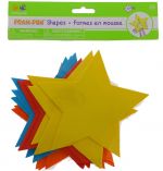 FOAM SHAPE STAR 12 PACK 6 INCH XXX