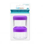 SCREW TOP CANISTERS 2 PACK 0.9 FL OZ