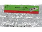 CENTER TABLE MAT SILVER 33 X 15.75 IN