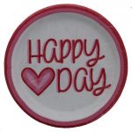 RETRO VALENTINES DAY 7 INCH PLATE 8 PACK
