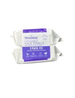1.99 MODESS DISPOSABLE FACE TOWELS 14 COUNT