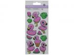 FLAMINGO PUFFY STICKERS 3D