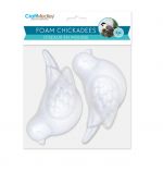 FOAM CHICKADESS SHAPE 2 PACK 14 X 8 CM XXX