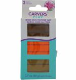 CRAVERS CLAY 3 PACK MODELING CLAY BROWN AND ORANGE  0.7 OZ