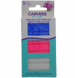 CRAVERS CLAY 3 PACK MODELING CLAY BLUE PINK WHITE 0.7 OZ