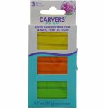 CRAVERS CLAY 3 PACK MODELING CLAY YELLOW ORANGE GREEN 0.7 OZ