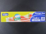 STORAGE BAG GALLON ZIPPER 15PK