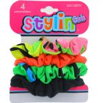 STYLIN GIRLS PONY HOLDER 4 PACK