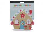 X MAS GIFT LABELS 60 COUNT