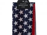 American Flag Bandana 100 Cotton Versatile Large Paisley Bandanas in Pack of 1