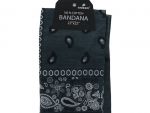 Grey Bandana 100 Cotton Versatile Large Paisley Bandanas in Pack of 1