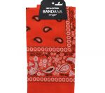 Orange Bandana 100 Cotton Versatile Large Paisley Bandanas in Pack of 1