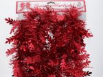 GARLAND LEAF CUT WHIMSICAL RED