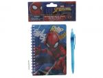 SPIDERMAN SPIRAL NOTEBOOK WITH BLUE PEN