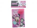 Minnie Mouse Notebook with Marabou Pen