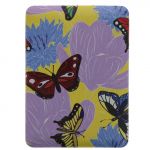 SQUARE MIRROR WITH BUTTERFLY PRINT