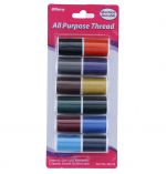 ALL PURPOSE THREAD 12 COUNT DIFFERENT COLORS